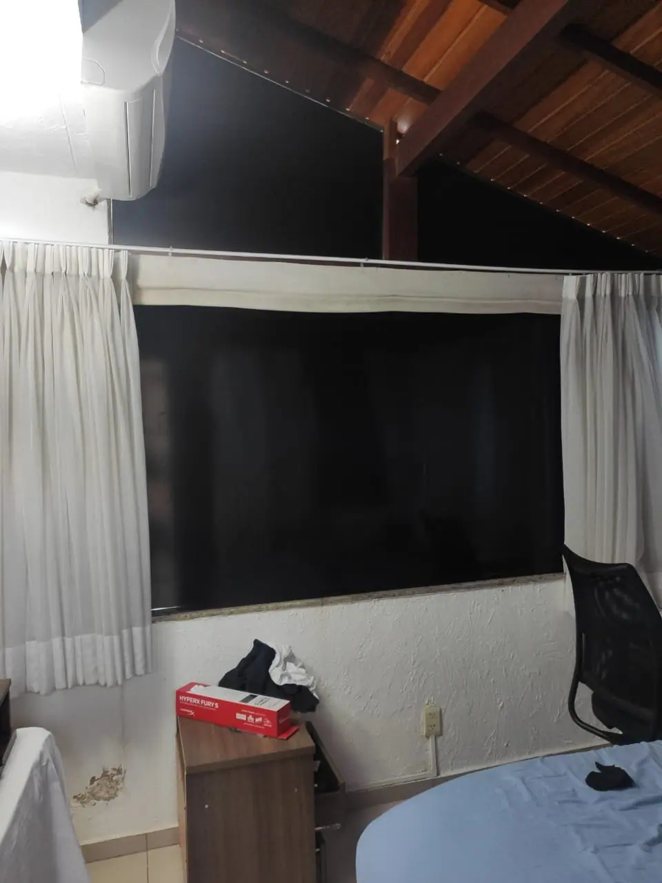 Película Blackout: trabalho com película